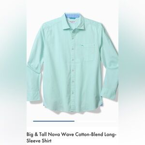 Tommy Bahama Aqua Cotton-Blend Long-Sleeve Shirt
